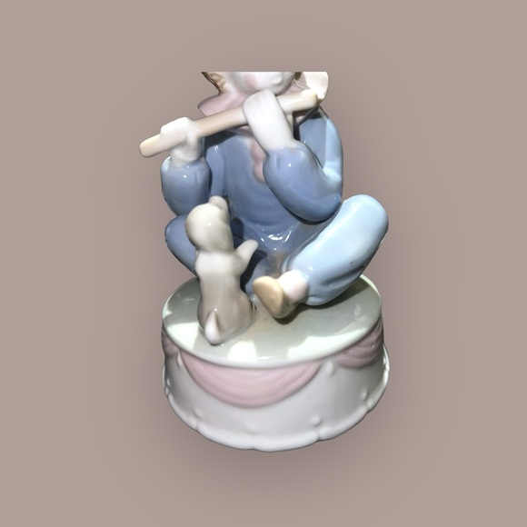 Vintage Musical Paul Sebastian Porcelain Clown Playing Flute - Picture 3 of 14